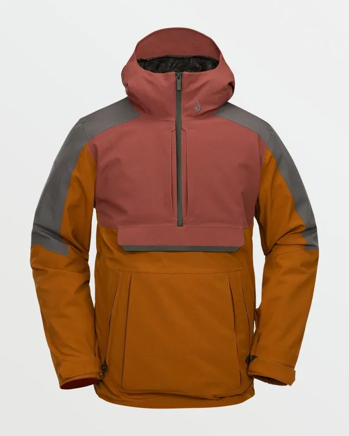 Mens Brighton Pullover 8211 Caramel Mens Volcom Jackets