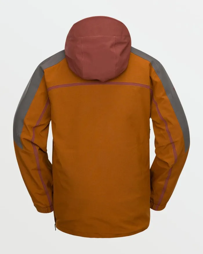 Mens Brighton Pullover 8211 Caramel Mens Volcom Jackets