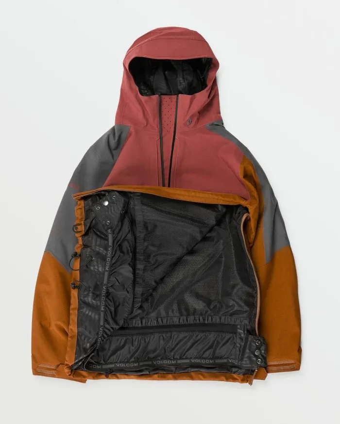 Mens Brighton Pullover 8211 Caramel Mens Volcom Jackets