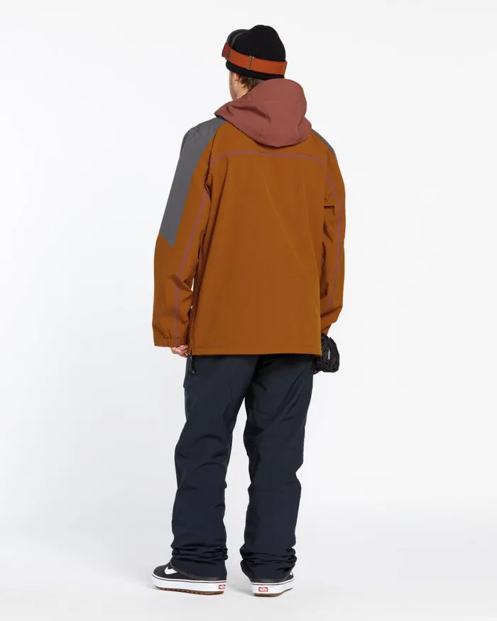 Mens Brighton Pullover 8211 Caramel Mens Volcom Jackets
