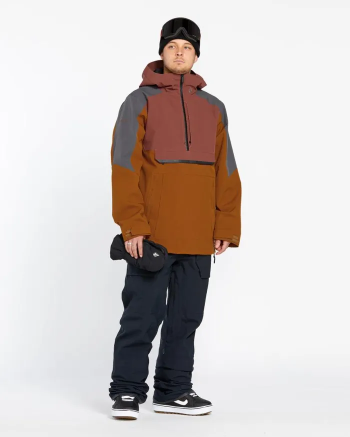 Mens Brighton Pullover 8211 Caramel Mens Volcom Jackets