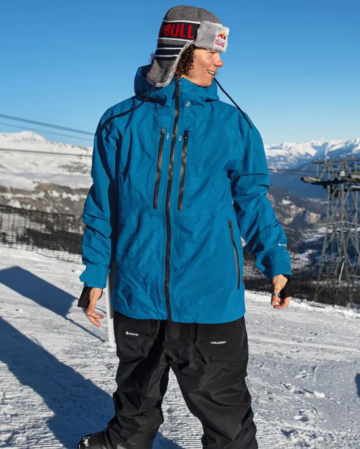 Mens Guide GoreTex Jacket 8211 Cobalt Mens Volcom Jackets