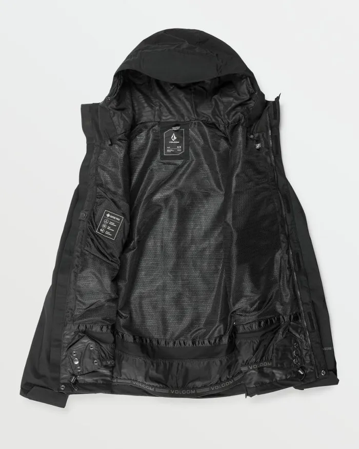 Mens L GoreTex Jacket 8211 Black Mens Volcom Jackets