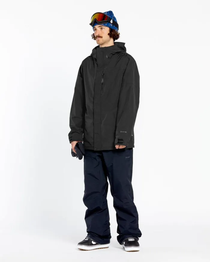 Mens L GoreTex Jacket 8211 Black Mens Volcom Jackets