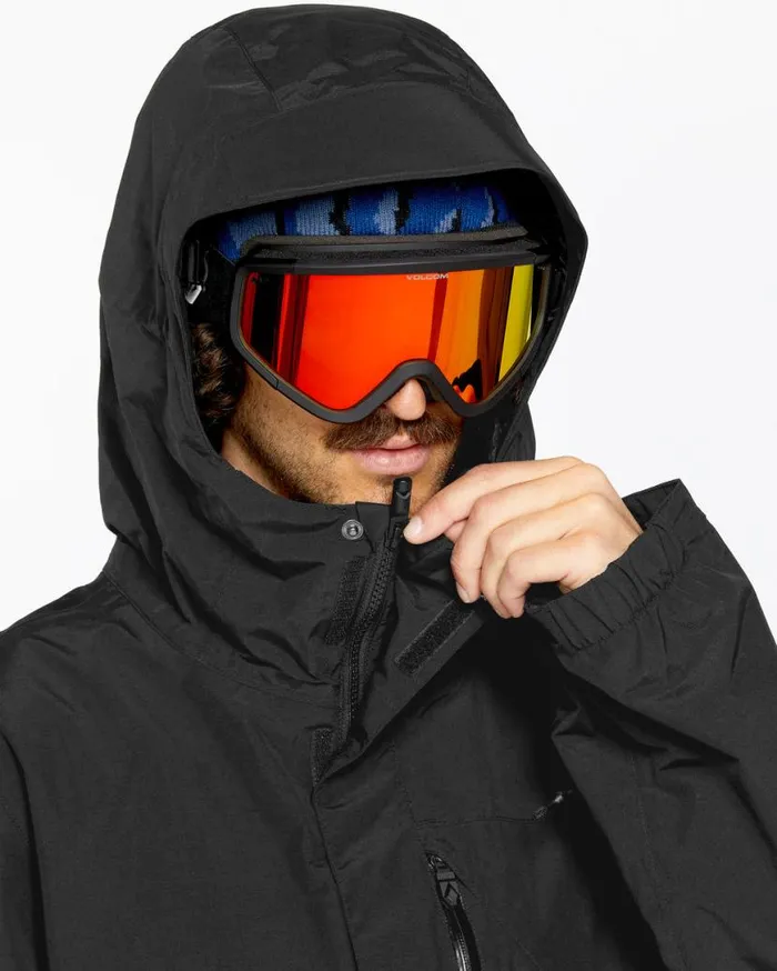 Mens L GoreTex Jacket 8211 Black Mens Volcom Jackets
