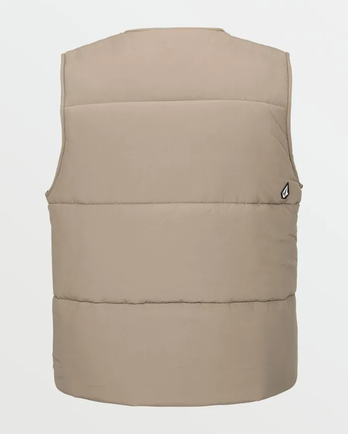 Mens Layered Up Vest 8211 Chestnut Brown Mens Volcom Layering