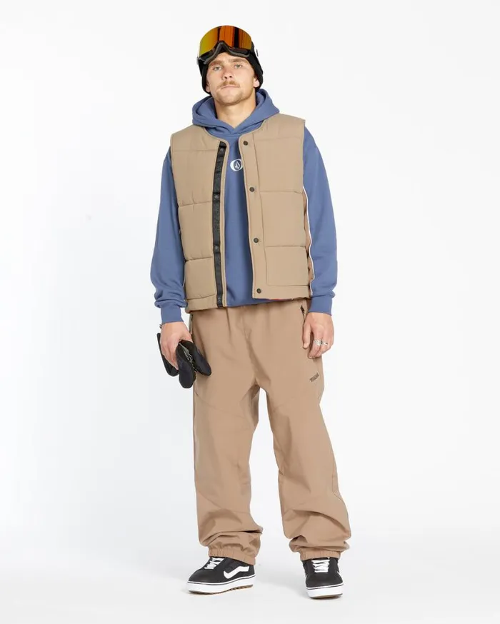 Mens Layered Up Vest 8211 Chestnut Brown Mens Volcom Layering