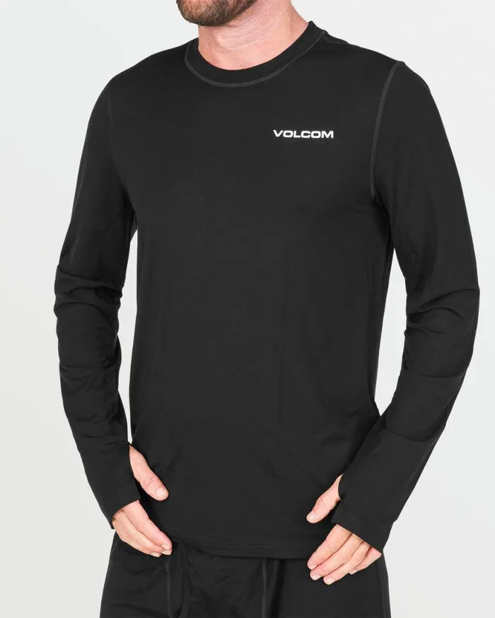 Mens Merino Blend Crew 8211 Black Mens Volcom Layering