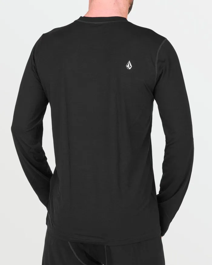 Mens Merino Blend Crew 8211 Black Mens Volcom Layering