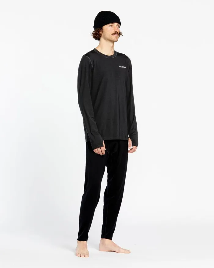Mens Merino Blend Crew 8211 Black Mens Volcom Layering