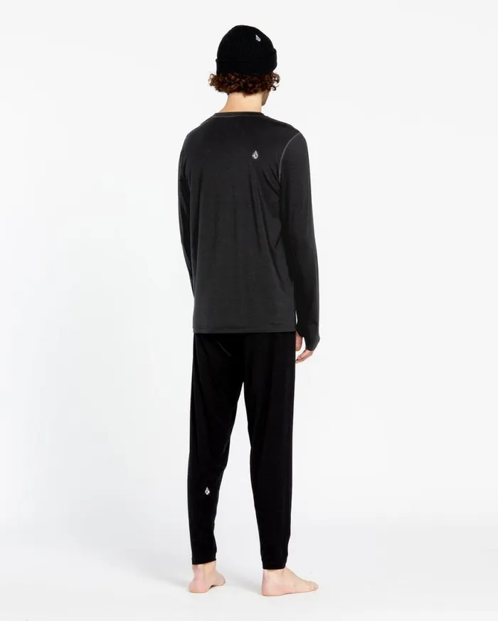 Mens Merino Blend Crew 8211 Black Mens Volcom Layering