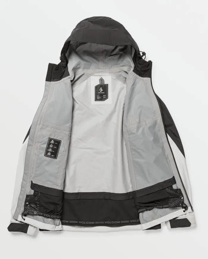 Mens Side Hit Shell Jacket 8211 Stone Mens Volcom Jackets