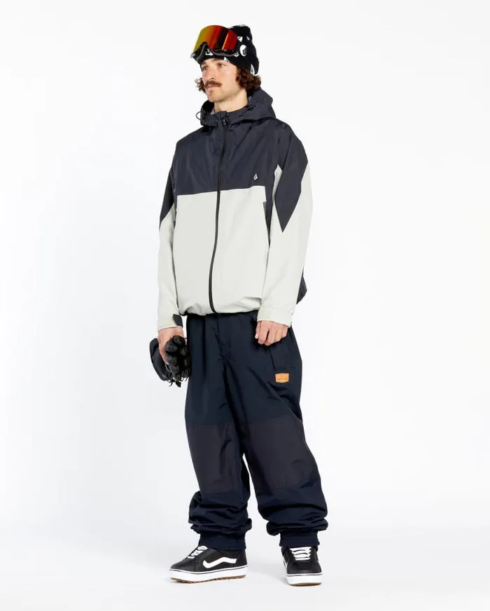 Mens Side Hit Shell Jacket 8211 Stone Mens Volcom Jackets
