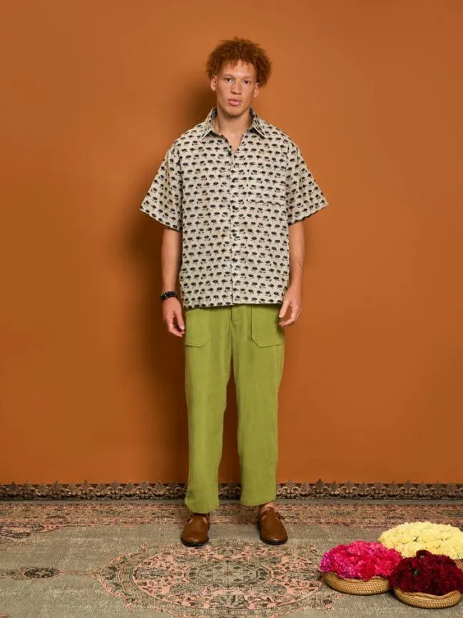 Menswear Cameron Floral Boxy Shirt Ivory Sister Jane Menswear Cameron Floral Boxy Shirt Ivory Sister Jane