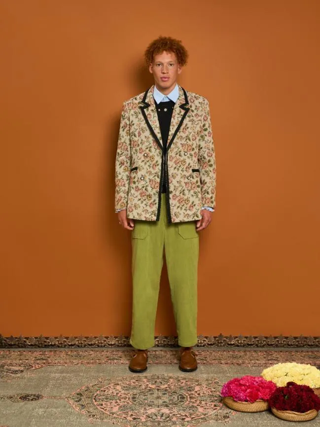 Menswear Harlow Tapestry Blazer Tan Sister Jane Menswear Harlow Tapestry Blazer Tan Sister Jane