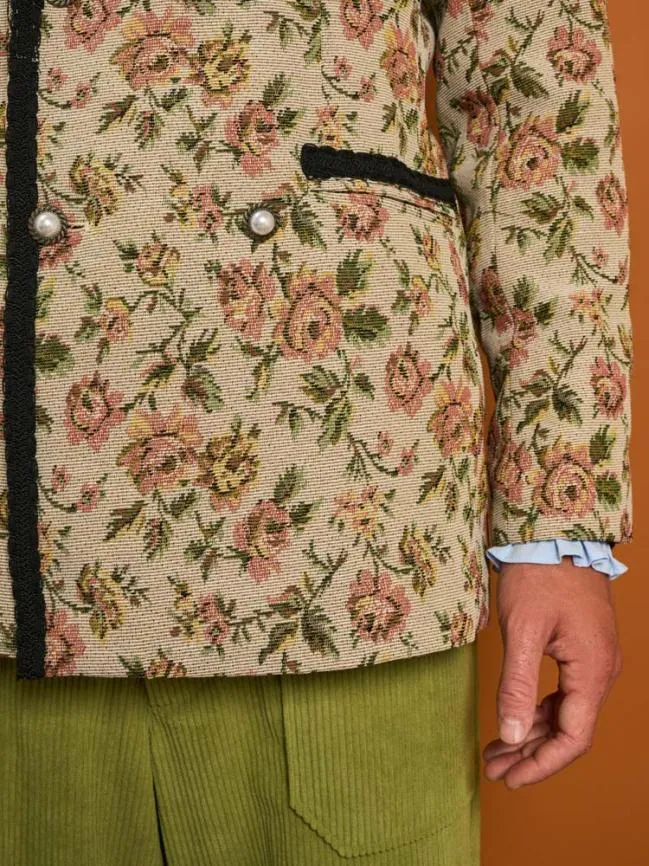 Menswear Harlow Tapestry Blazer Tan Sister Jane Menswear Harlow Tapestry Blazer Tan Sister Jane