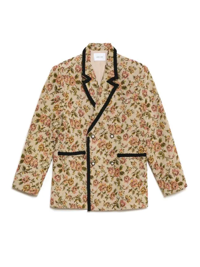Menswear Harlow Tapestry Blazer Tan Sister Jane Menswear Harlow Tapestry Blazer Tan Sister Jane