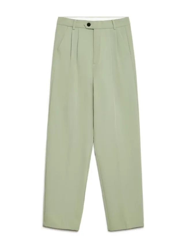 Menswear Lionel High Waisted Trousers Sage Green Sister Jane Menswear Lionel High Waisted Trousers Sage Green Sister Jane