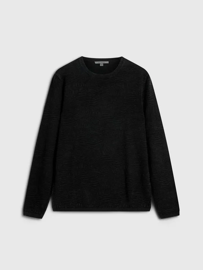 MERCER CREW Black Men John Varvatos Sweaters