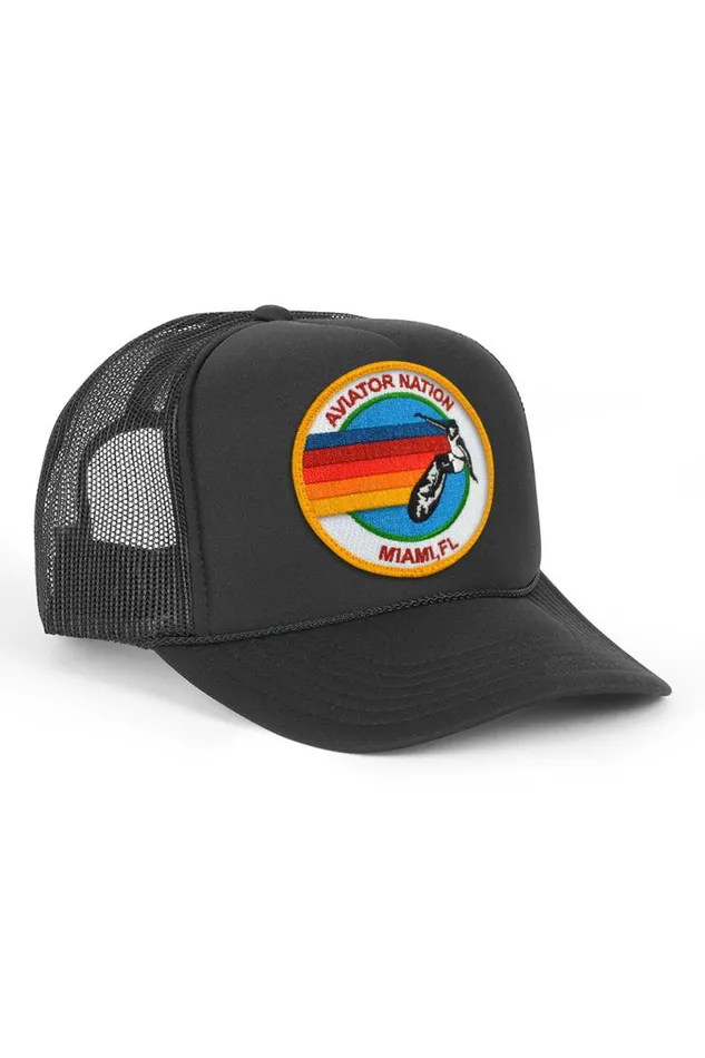 Miami Trucker Hat WomenMen Aviator Nation Trucker Hats