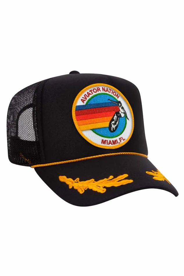 Miami Trucker Hat WomenMen Aviator Nation Trucker Hats