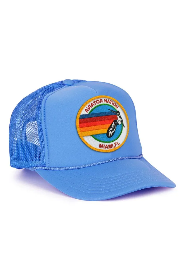 Miami Trucker Hat WomenMen Aviator Nation Trucker Hats