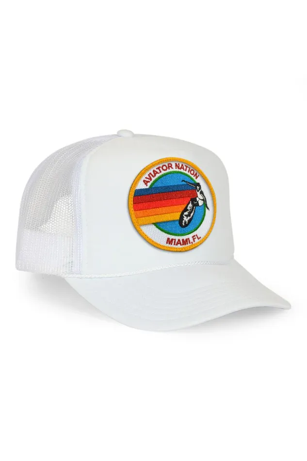 Miami Trucker Hat WomenMen Aviator Nation Trucker Hats