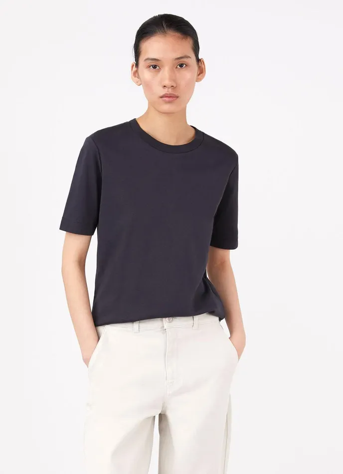 Mid Sleeve Tshirt Black Women SUNSPEL Tshirts and Tops