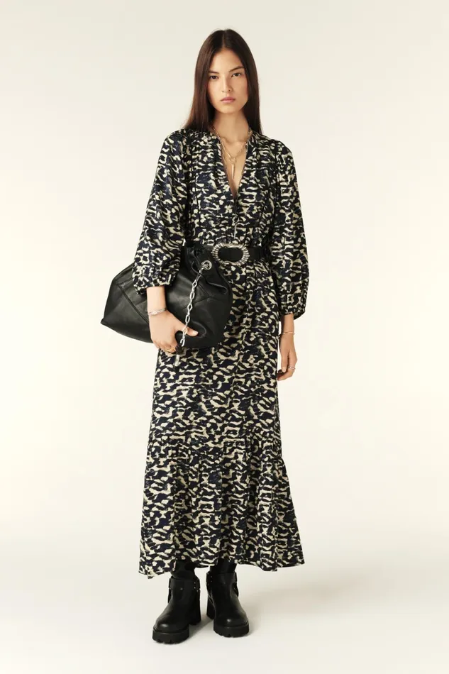 Midaxi Dress Agatha Blue Women Baandsh Dresses