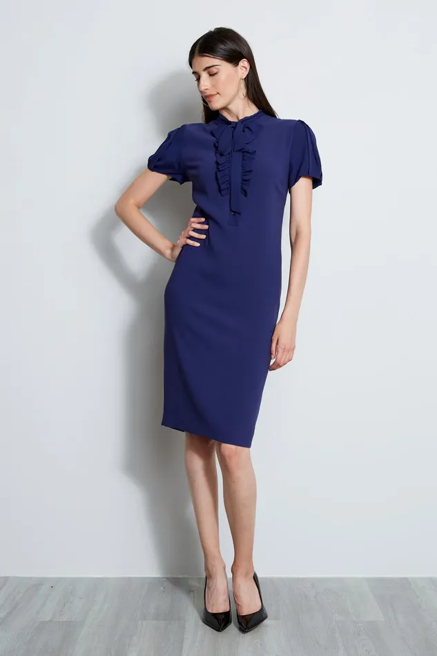 Midi Dresses Women Elie Tahari Bow Dress ENCHANTED