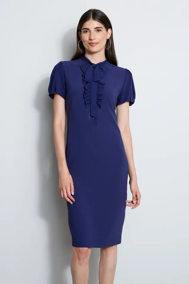 Midi Dresses Women Elie Tahari Bow Dress ENCHANTED