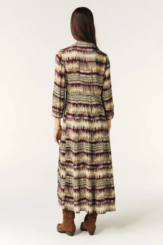Midi Shirt Dress Artemis Red Women Baandsh Dresses