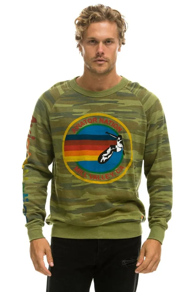 Mill Valley Sweatshirt 8211 Camo WomenMen Aviator Nation Sweatshirts