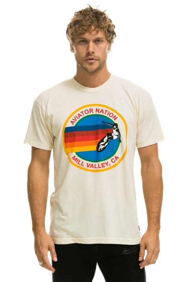 Mill Valley Tee 8211 Vintage White WomenMen Aviator Nation Tees