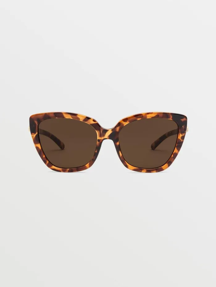 Milli Sunglasses 8211 Gloss TortBronze MensWomens Volcom Sunglasses