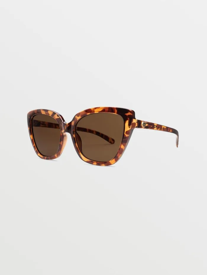 Milli Sunglasses 8211 Gloss TortBronze MensWomens Volcom Sunglasses