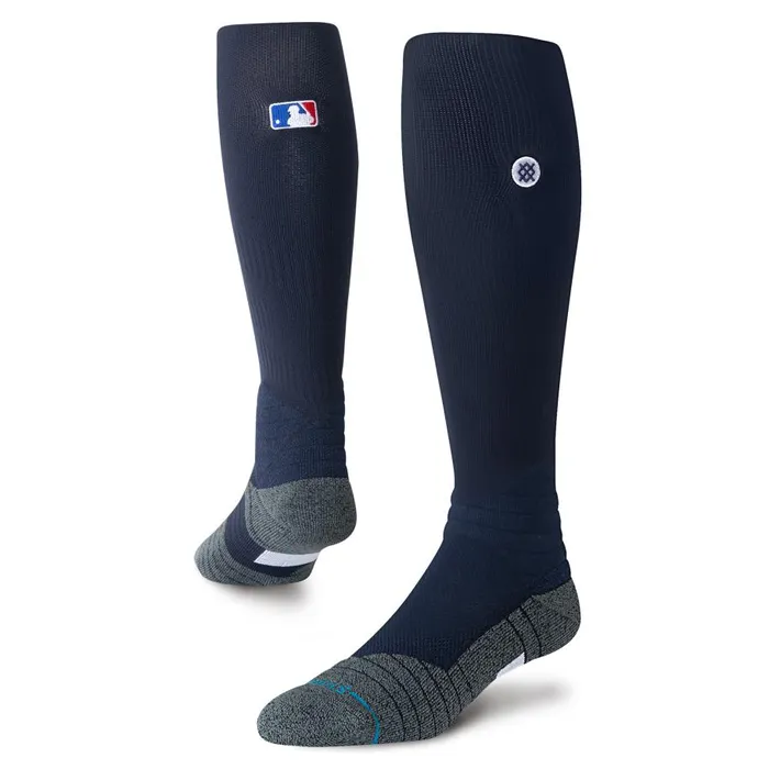 Mlb Diamond Pro Otc Socks Dark Navy Blue Men Stance Over The Calf