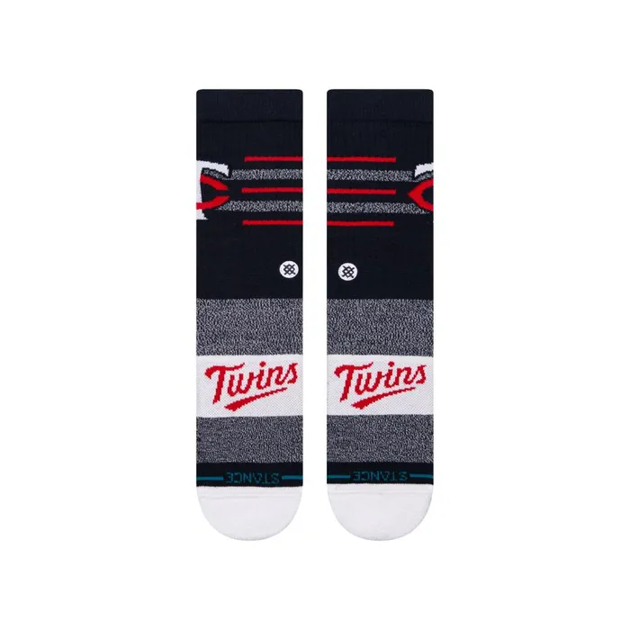 Mlb X Stance 2024 Closer Crew Socks Closer Twins 8211 Navy MenWomen Stance Crew