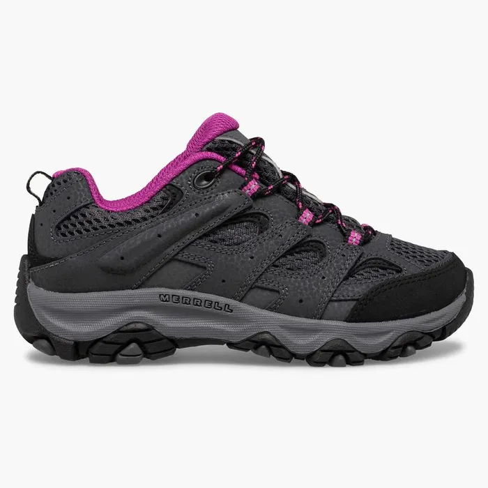 Moab 3 Low Lace Shoe Graniteberry Kids Merrell Boots