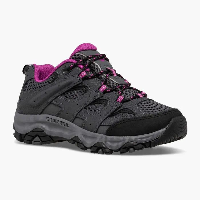Moab 3 Low Lace Shoe Graniteberry Kids Merrell Boots Moab 3 Low Lace Shoe Graniteberry Kids Merrell Boots
