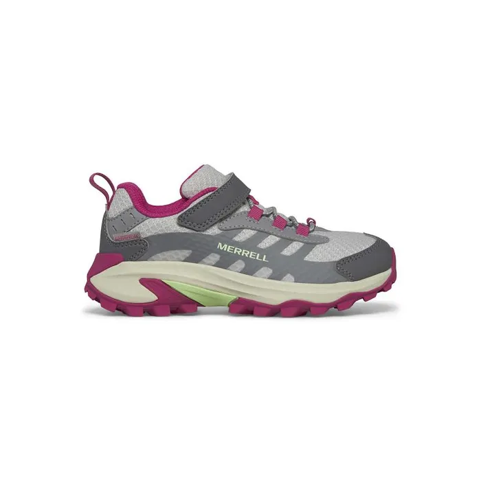 Moab Speed 2 Low AC Waterproof Greyberrymint Kids Merrell Sneakers