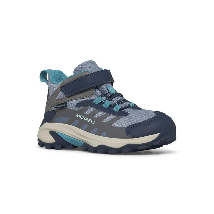 Moab Speed Mid 2 AC Waterproof Stoneblueturquoise Kids Merrell Boots Moab Speed Mid 2 AC Waterproof Stoneblueturquoise Kids Merrell Boots