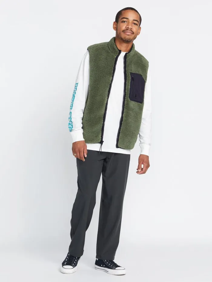 Muzzer Fuzzar Vest 8211 Squadron Green Mens Volcom Jackets