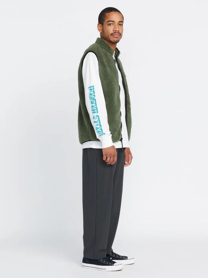 Muzzer Fuzzar Vest 8211 Squadron Green Mens Volcom Jackets