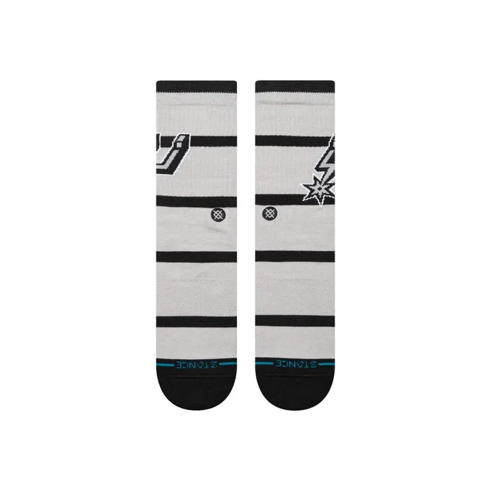 Nba 2024 Prep Crew Socks San Antonio Spurs MenWomen Stance Crew