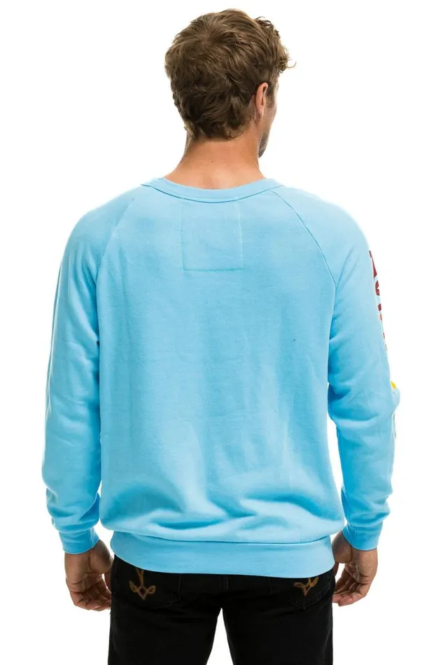 New York City Crew Sweatshirt 8211 Sky WomenMen Aviator Nation Sweatshirts
