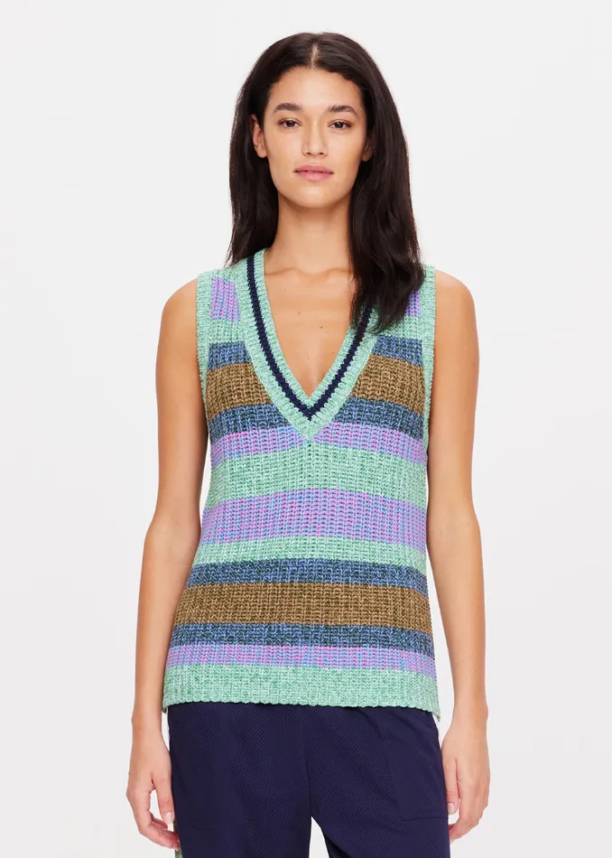 NIKKO KNIT VEST Women Shirts and Tanks THE UPSIDE