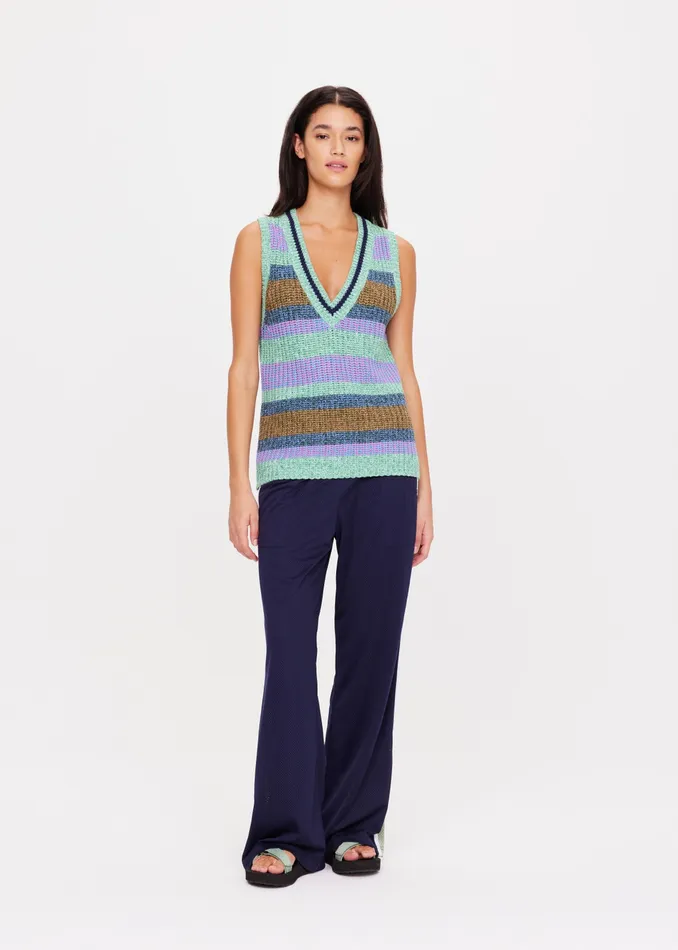 NIKKO KNIT VEST Women Shirts and Tanks THE UPSIDE