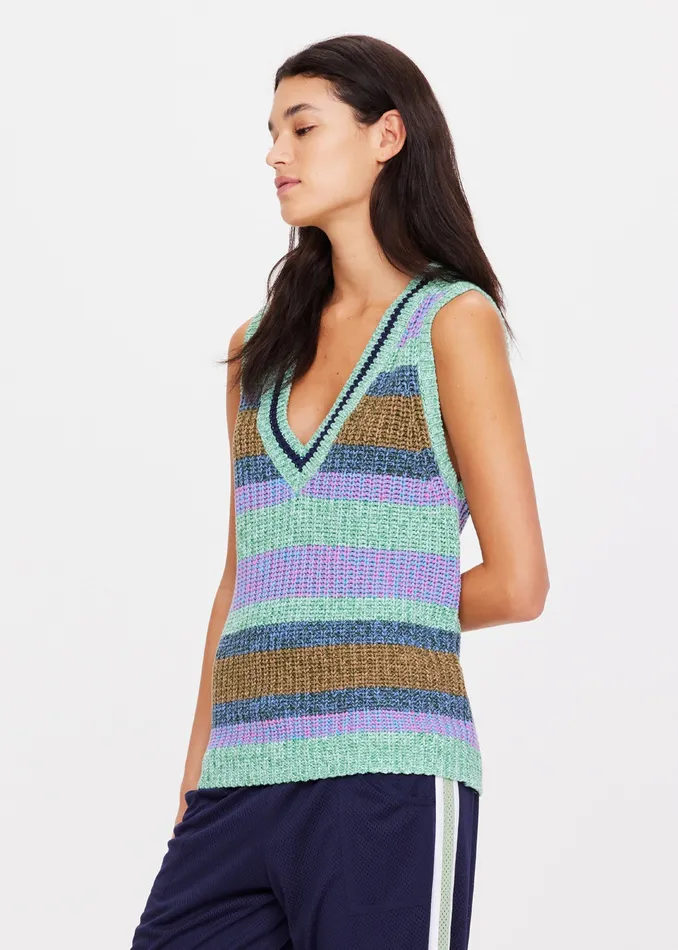 NIKKO KNIT VEST Women Shirts and Tanks THE UPSIDE