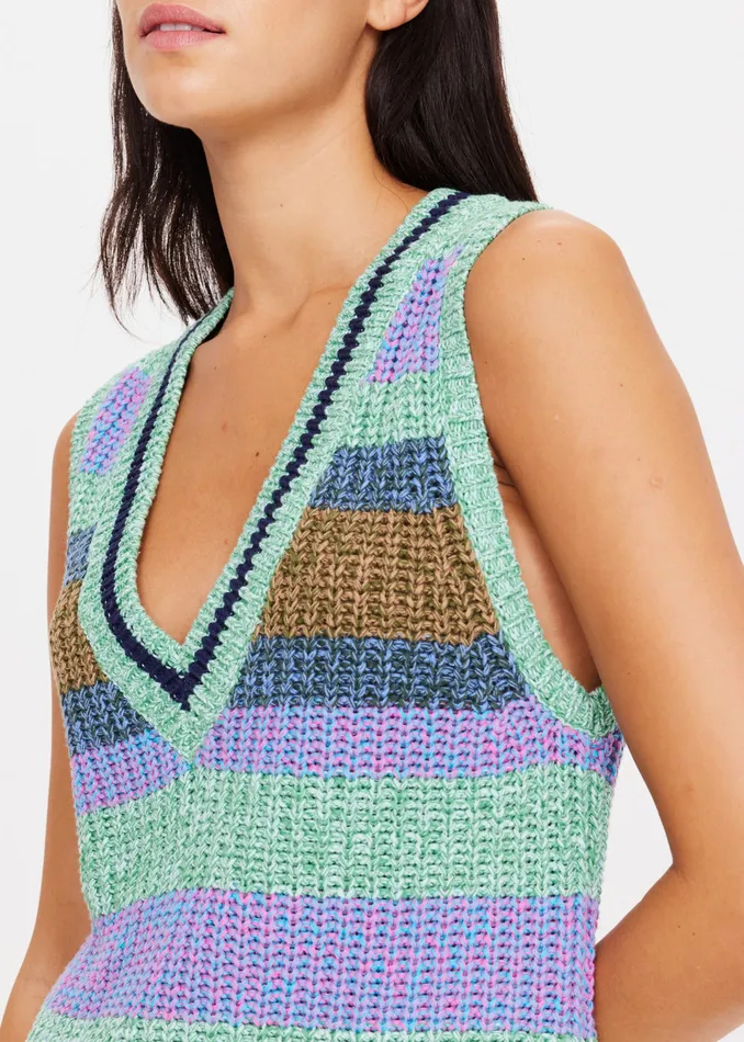 NIKKO KNIT VEST Women Shirts and Tanks THE UPSIDE